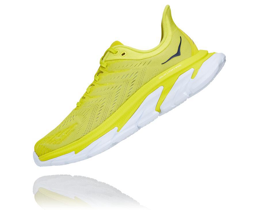 Hoka One One Mens Running Shoes - Clifton Edge - Fluorescence - OIKB82791